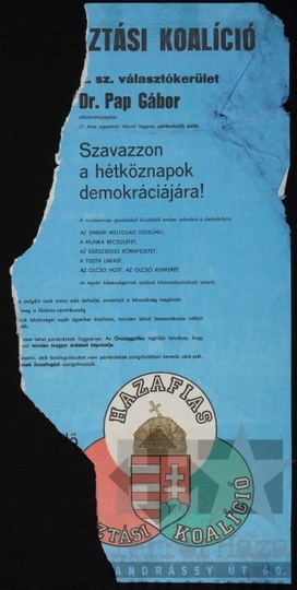 THM-PLA-2017.1.16 - HVK election poster, 1990
