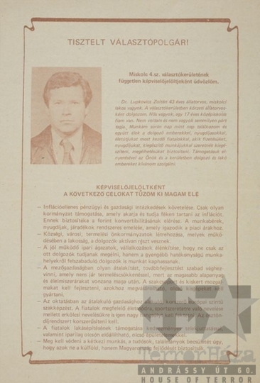THM-PLA-2017.1.57a  - Election flyer, 1990