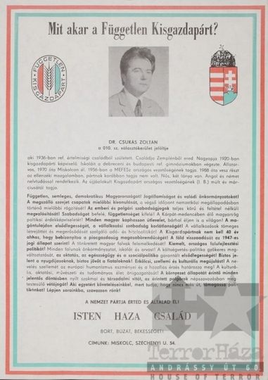 THM-PLA-2017.8.61T - FKgP election poster, 1990