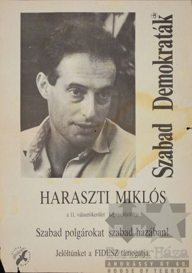 THM-PLA-2018.8.30T - SZDSZ election poster, 1990