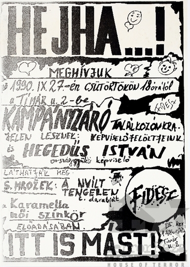 THM-PLA-2019.1.29 - Fidesz election poster, 1990