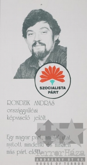 THM-PLA-2017.1.13.2a - MSZP election flyer, 1990