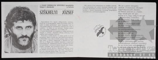 THM-PLA-2017.1.14.2a - SZDSZ election flyer, 1990