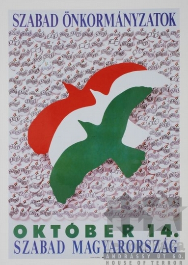 THM-PLA-2017.1.1.5a - SZDSZ election postcard, 1990