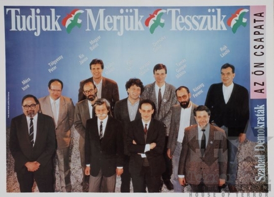THM-PLA-2017.1.1.8a - SZDSZ election postcard, 1990