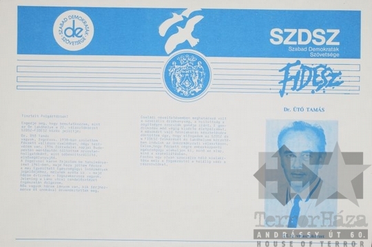 THM-PLA-2017.1.20.5a -  SZDSZ election flyer, 1990