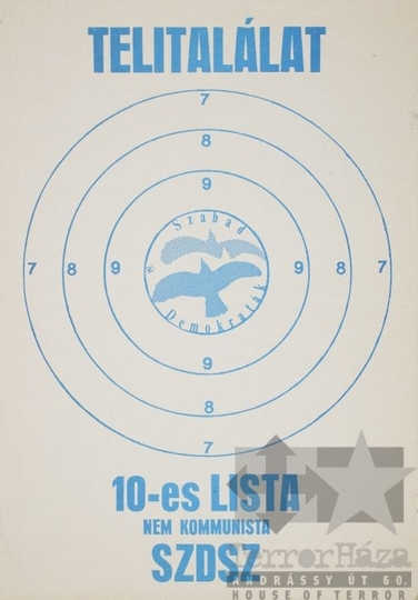 THM-PLA-2017.1.22 - SZDSZ election flyer, 1990