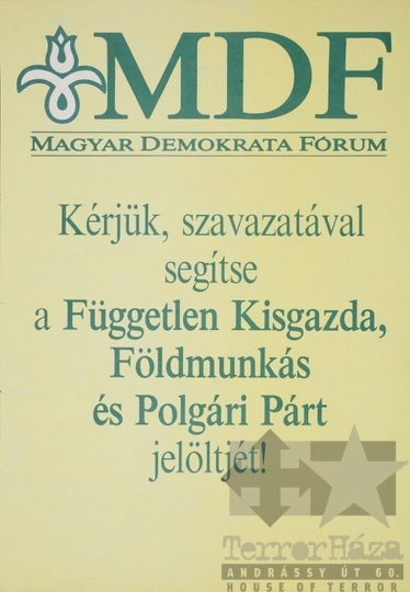 THM-PLA-2017.1.23 - MDF election poster, 1990