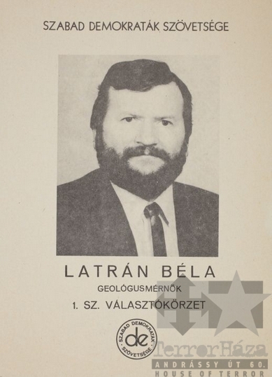 THM-PLA-2017.1.39c - SZDSZ election flyer, 1990