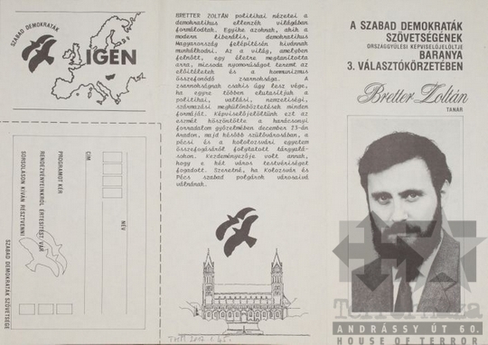 THM-PLA-2017.1.45a - SZDSZ election flyer, 1990