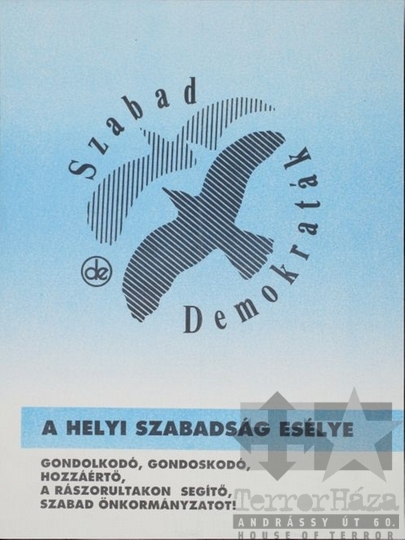 THM-PLA-2017.1.47a - SZDSZ election flyer, 1990