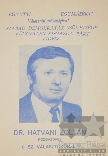 THM-PLA-2017.1.51a - SZDSZ election flyer, 1990