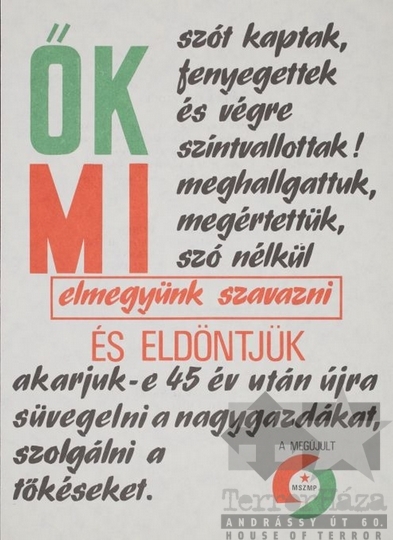 THM-PLA-2017.1.53a - MSZMP election flyer, 1990