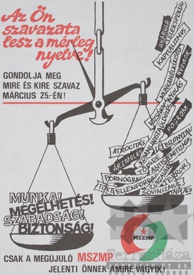 THM-PLA-2017.1.54a - MSZMP election flyer, 1990