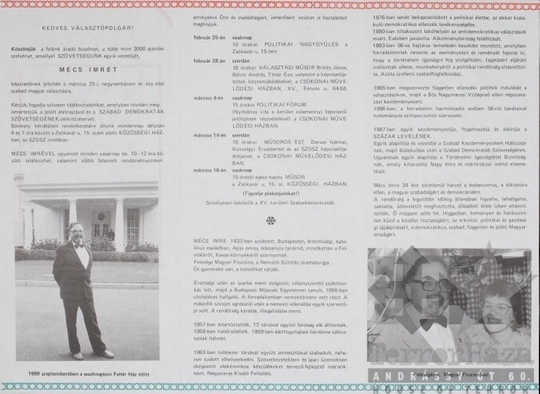 THM-PLA-2017.8.14Tb - SZDSZ election flyer, 1990