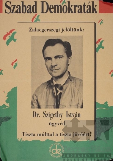 THM-PLA-2017.8.18T - SZDSZ election poster, 1990