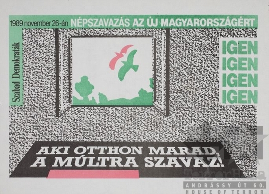 THM-PLA-2017.8.28Ta - SZDSZ election flyer, 1990