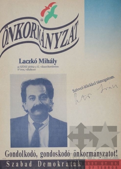 THM-PLA-2017.8.4T - SZDSZ election poster, 1990