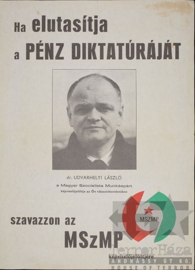 THM-PLA-2017.8.50T - MSZMP election flyer, 1990