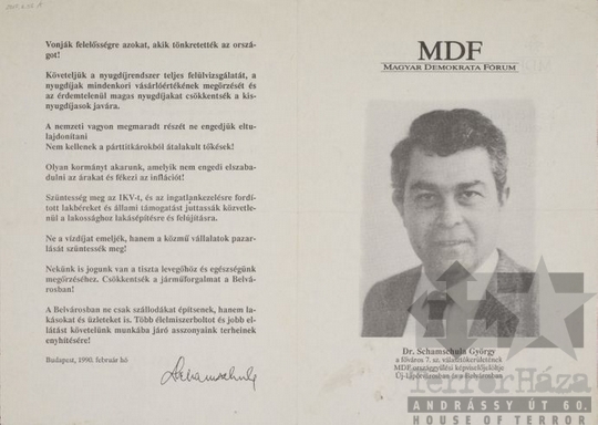 THM-PLA-2017.8.56Ta - MDF election flyer, 1990