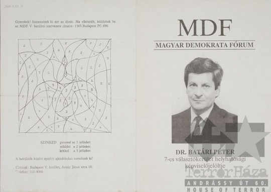 THM-PLA-2017.8.57Ta - MDF election flyer, 1990