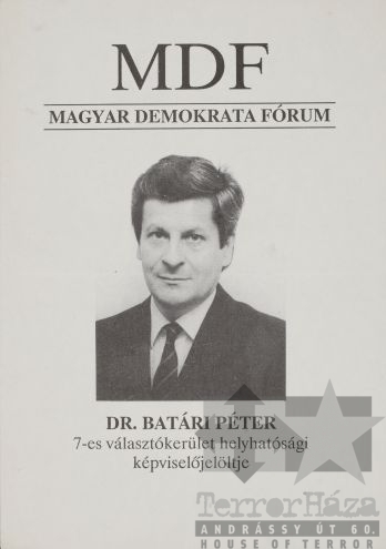 THM-PLA-2017.8.58Ta - MDF election flyer, 1990