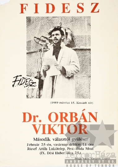 THM-PLA-2019.1.13 - Fidesz election poster, 1990