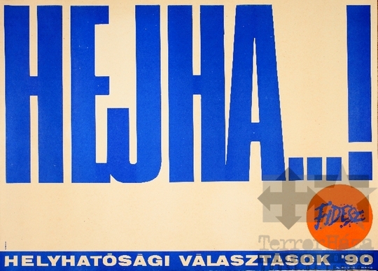 THM-PLA-2019.1.16 - Fidesz election poster, 1990