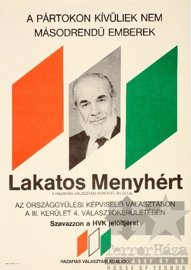 THM-PLA-2019.14.11 - HVK election poster, 1990