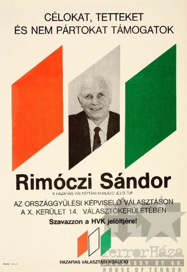 THM-PLA-2019.14.12 - HVK election poster, 1990
