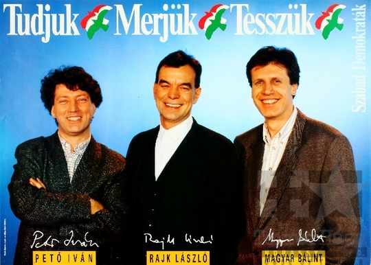THM-PLA-2019.2.17 - SZDSZ election poster, 1990