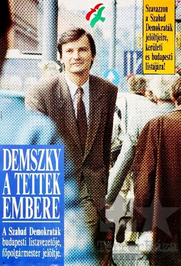 THM-PLA-2019.2.5 - SZDSZ election poster, 1990