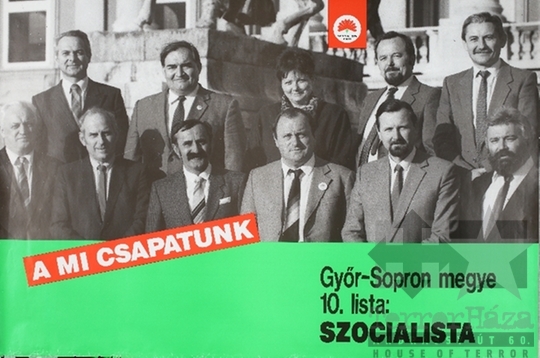 THM-PLA-2019.3.10 - MSZP election poster, 1990