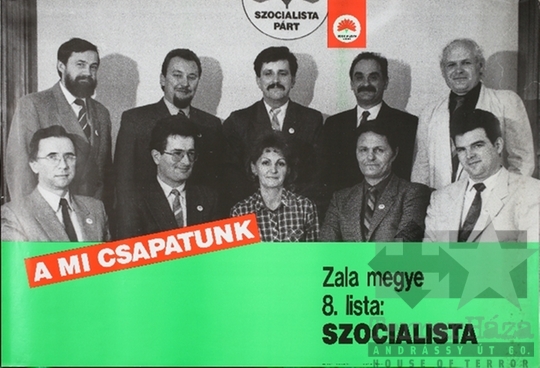 THM-PLA-2019.3.12 - MSZP election poster, 1990