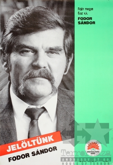 THM-PLA-2019.3.19 - MSZP election poster, 1990