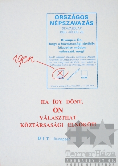 THM-PLA-2019.3.33 - BIT election poster, 1990