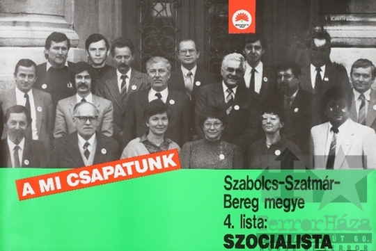THM-PLA-2019.3.4 - MSZP election poster, 1990