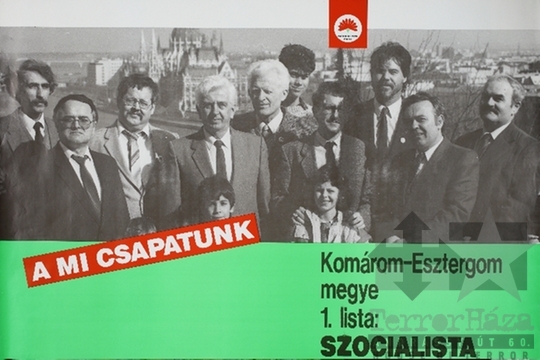 THM-PLA-2019.3.8 - MSZP election poster, 1990