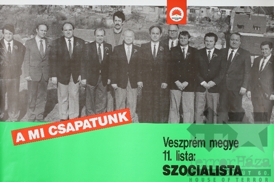 THM-PLA-2019.3.9 - MSZP election poster, 1990