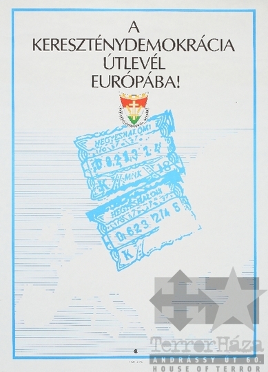 THM-PLA-2019.5.3 - KDNP election poster, 1990