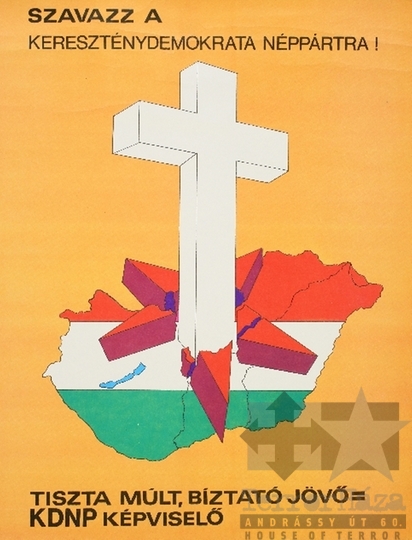 THM-PLA-2019.5.5 - KDNP election poster, 1990