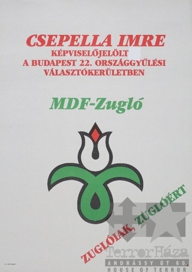 THM-PLA-2019.6.21 - MDF election poster, 1990