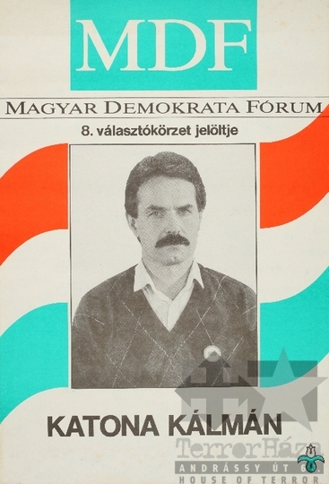 THM-PLA-2019.6.25 - MDF election poster, 1990