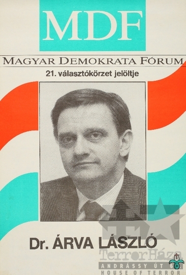 THM-PLA-2019.6.27 - MDF election poster, 1990
