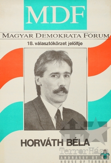 THM-PLA-2019.6.28 - MDF election poster, 1990