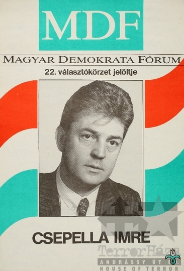 THM-PLA-2019.6.34 - MDF election poster, 1990