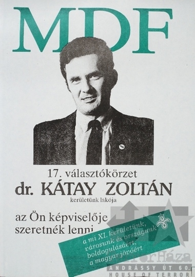 THM-PLA-2019.6.46 - MDF election poster, 1990