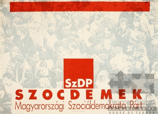 THM-PLA-2019.8.12 - SZDP election poster, 1990