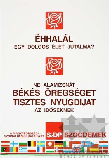 THM-PLA-2019.8.15 - SZDP election poster, 1990